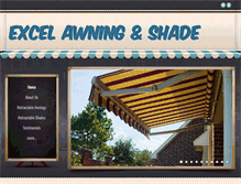 Tablet Screenshot of excelawningandshade.com